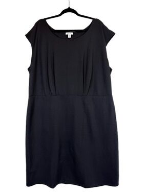 Nine West Black Sheath Dress 2X Plus Size Work Office Career Classic NEW